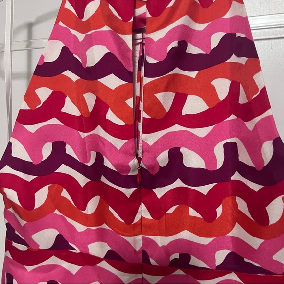 Original Milly Of New York Silk Dress size 4 Peekaboo Details High Neck Lined ZZ - Picture 7 of 13